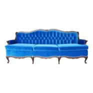 Blue Velvet Sofa