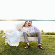 A settee in the sunset