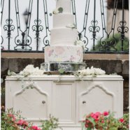 Antique Ivory Server Cake Station