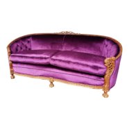 Purple Velvet Sofa