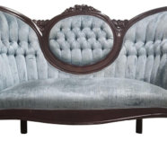 Blue Velvet Loveseat