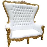 Gold Throne Loveseat