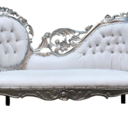 Silver Filigree Chaise