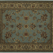 Seafoam & Ivory Oriental Rug