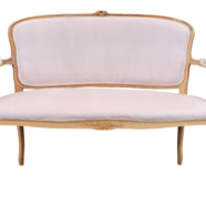 Vintage French Blush Pink Settee