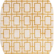 Classic Geometric Gold & Ivory Rug