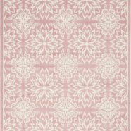 Blush Pink and Ivory Rug