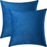 Royal Blue Velvet Accent Pillows