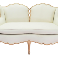 Natural French Ivory Loveseat