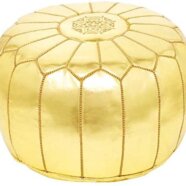 Gold Moroccan Poufs