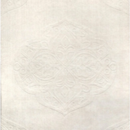 White Oriental Damask Rug