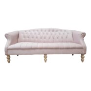 Chesterfield Blush Pink Velvet Sofa