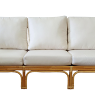 Bamboo & Ivory Sofa