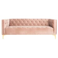 Blush Pink Mod Sofa