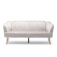 White MOD Channel Loveseat