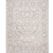 Cream & White Oriental Area Rug