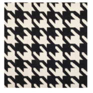 Black & White Houndstooth Rug