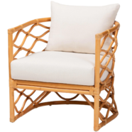 Bamboo Barrel Armchairs