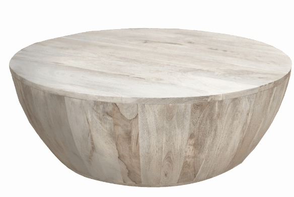 Coastal White Washed Coffee Table