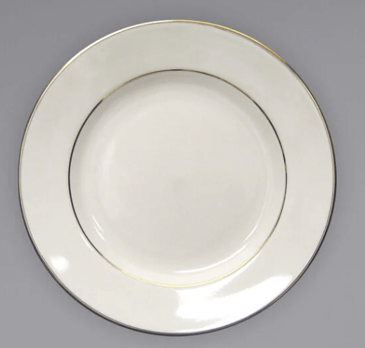 Florentine Gold Rim Dinner Plates