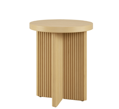 Oak Fluted End Tables